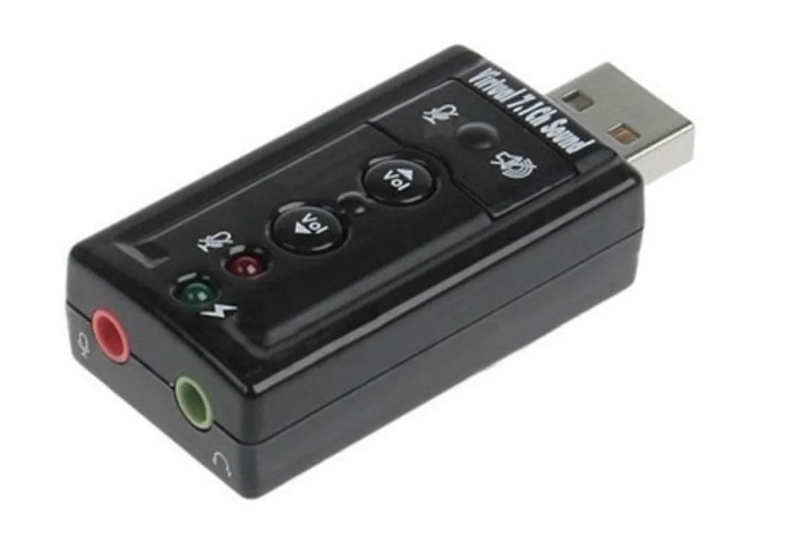 USB 7.1 Channel External Sound Card - Computer Audio Card - Mix and Match Compatible