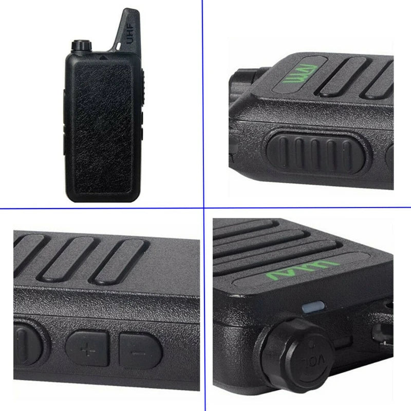 WLN KD-C1 Mini Portable Radio UHF 400-520MHz 5W walkie talkie 16 Channel UHF Transceiver KDC1 Walkie Talkie