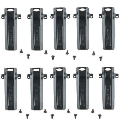 10PCS BaoFeng Battery Back Pack UV-82 Belt Clip with Screws for UV-8D UV-82HP UV-8 5RE Plus 5RA Clamp Radio Walkie Talkie