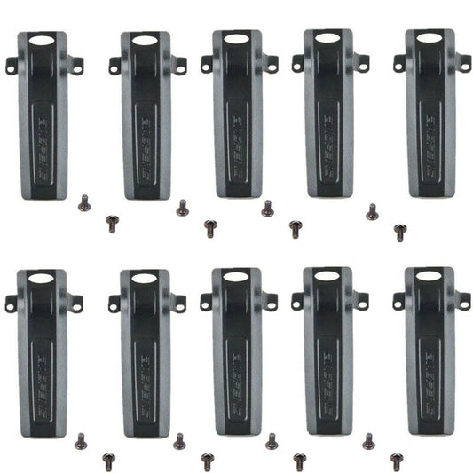 10PCS BaoFeng Battery Back Pack UV-82 Belt Clip with Screws for UV-8D UV-82HP UV-8 5RE Plus 5RA Clamp Radio Walkie Talkie