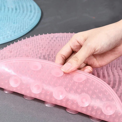 NEW Silicone Massage Pad Brush Lazy Wash Feet Clean Dead Skin Bathroom Artifact Cushion Shower Feet 31cm Round