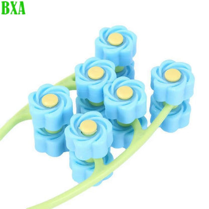 BXA Portable Facial Massager Roller Slimming Face Flower Shape Anti Wrinkle Face-Lift Relaxation Beauty Tools Finger Massage