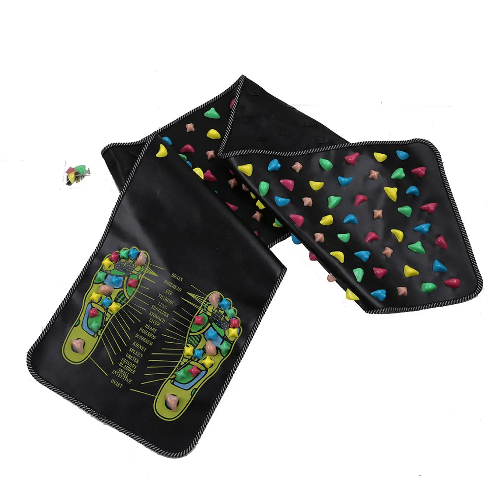 Health Acupoint Reflexology Walking Stone Muscle Relax Pad Finger Pressure Plate Foot Massage Pad Household Fitness Equipment