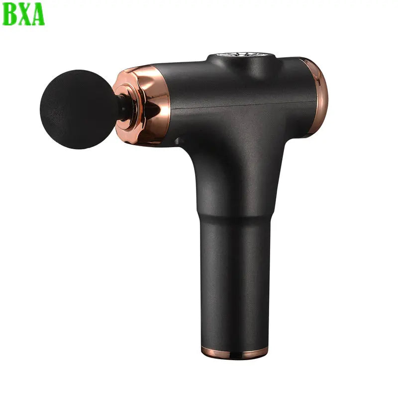 Electric Massager Gun 4 Heads Massage Stick Masajeador Deep Muscle Stimulator Relax Antistress Body Saude Cellulite Massage Gym