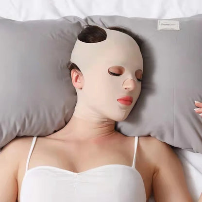 BXA Sleeping Mask Facial Slimming Bandage 3D Reusable Breathable Beauty Women Anti Wrinkle V Shaper Full Face Lift Beauty