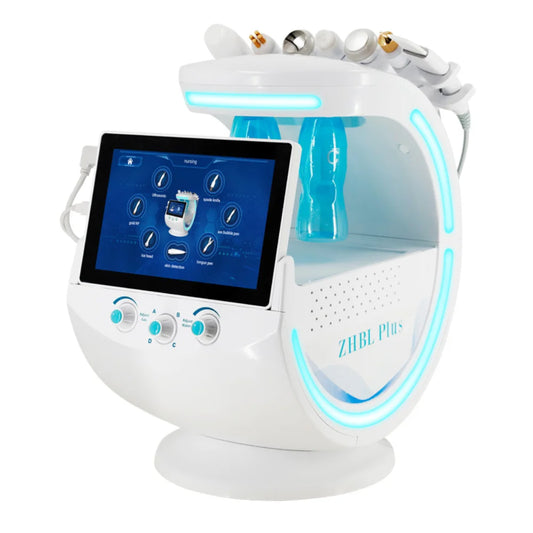 Lifting Ultrason Professional Face Hydro Machine New 7IN1 Smart Ice Blue Plus Oxygen Hydro dermabrasion Bubble Machine