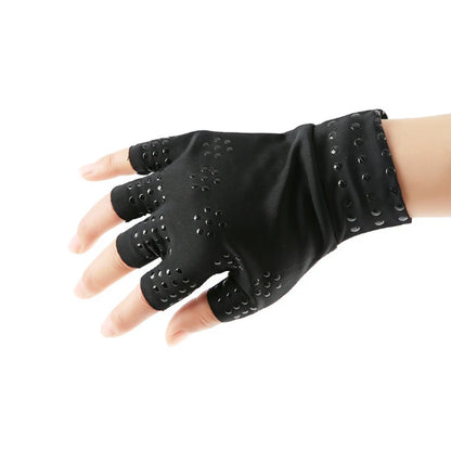 1 Pair Magnetic Therapy Arthritis Gloves Adult Rheumatoid Muscle Relax Compression Hand Glove Wrist Brace Support Massage Glove