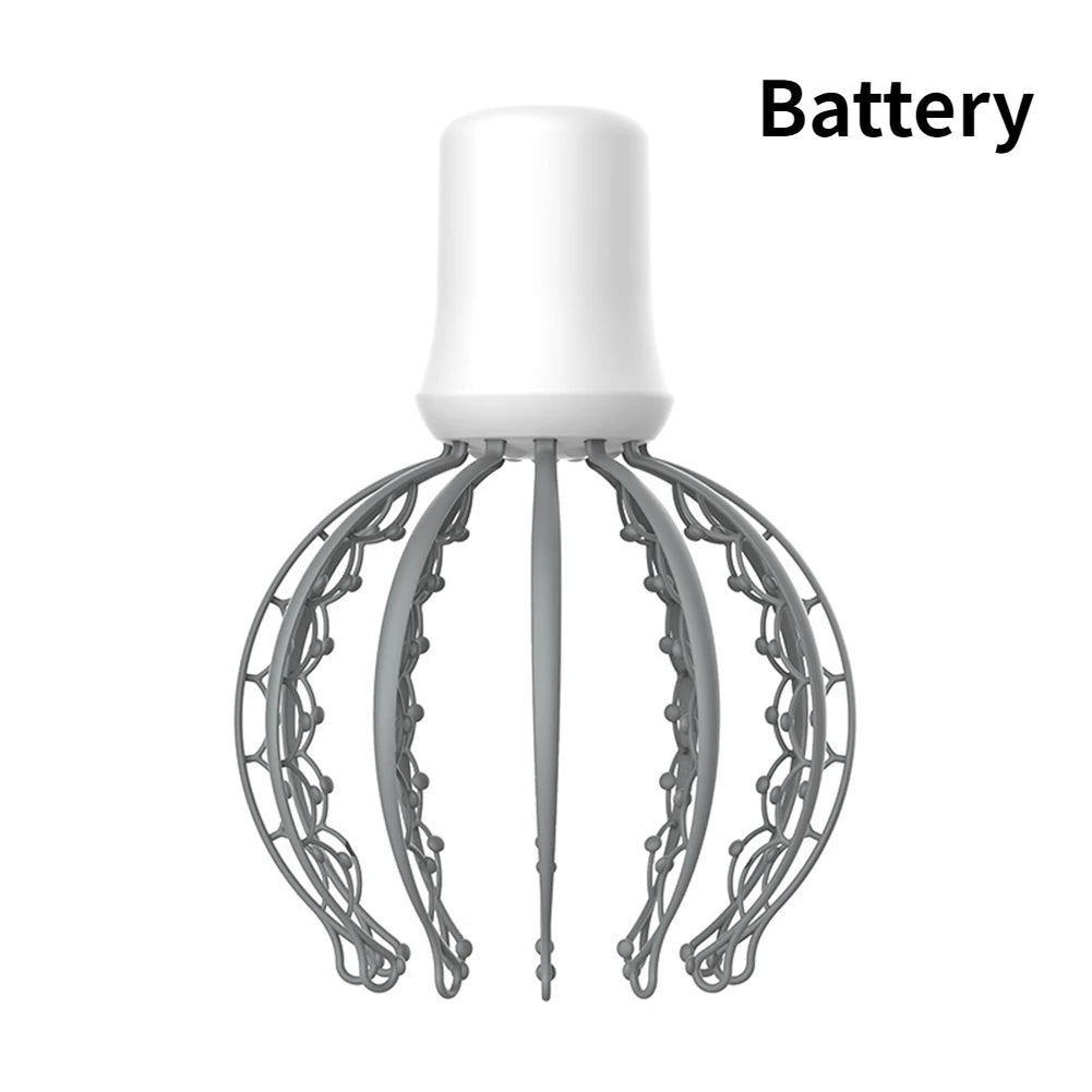 BXA Electric Head Massager Octopus Acupoint Massager Relaxation Device Relief Remove Muscle Tension Tiredness Head Massager Tool