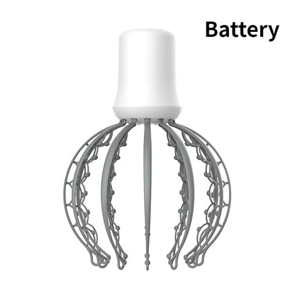 BXA Electric Head Massager Octopus Acupoint Massager Relaxation Device Relief Remove Muscle Tension Tiredness Head Massager Tool