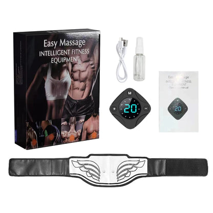 Electric EMS Muscle Stimulator Massage ABS Abdominal Belt Trainer Slimming Massager Unisex Body Belly Weight Loss Body Shaping