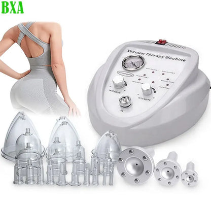 Electric Breast Massager 24Cups Buttock Lift Machine Chest Care Instrument for Body Shaping Breast Enlargement Vacuum Therapy