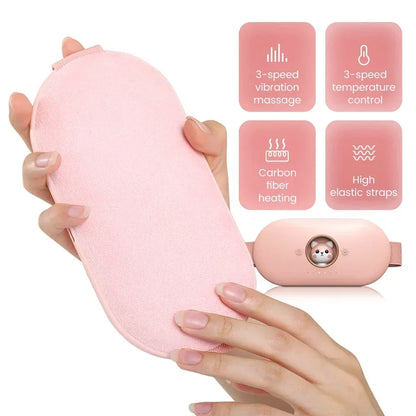 Menstrual Anti cold and warm heart Massage Heat Period Pain Relief Portable  Warming Belt Thermal Massager Stomach Heating Belt