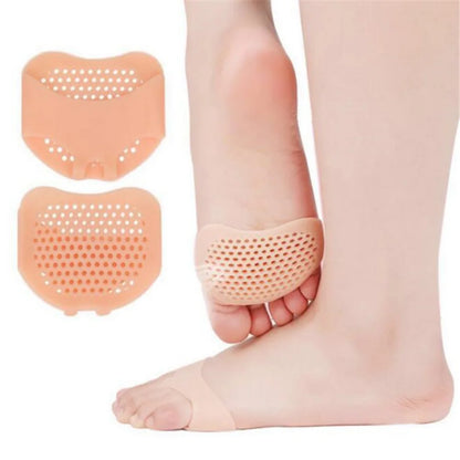 2pcs Foot Care Tool Silicone Metatarsal Pads Toe Separator Muscle Relax Foot Pads Orthotics Foot Massage Insoles Forefoot Socks