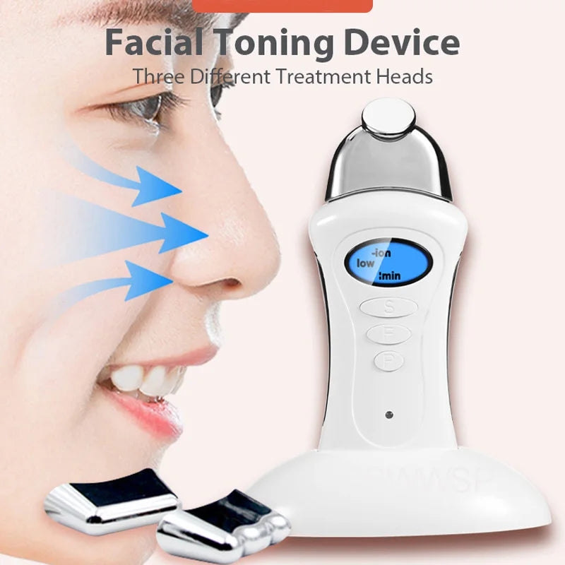 Microcurrent Face Lift Galvanic Current Device Skin Care Handheld Galvanic Spa Nu Electroporator Skin Tightening Facial Machine