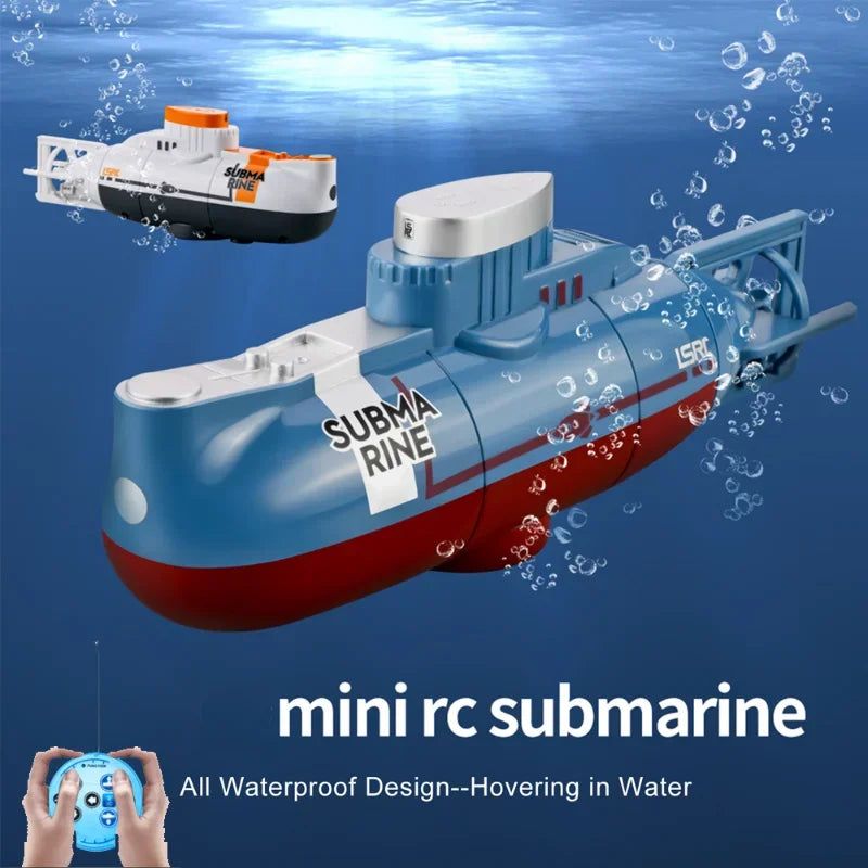 Speed Remote Control Boat Mini Rc Boat Submarine 0.1M/s Waterproof Diving Toy Simulation Model Gift for Kids Boys Girls Child