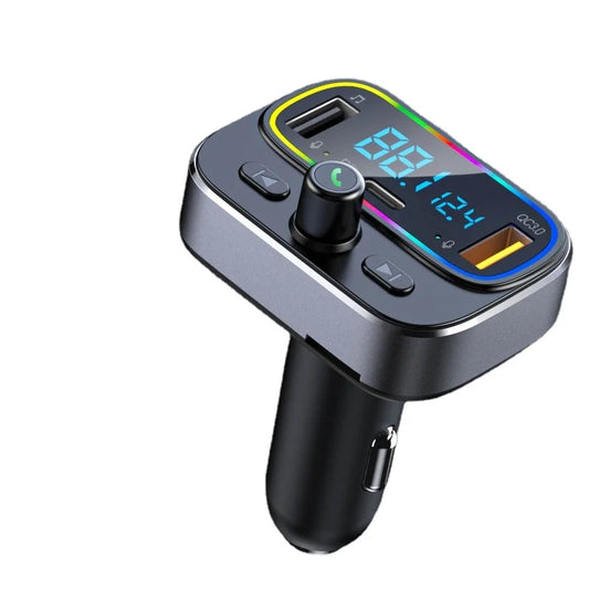 T66 RGB Car Bluetooth MP3 Player , PD 20W Flash Charging, High-Quality Lossless Sound Handsfree Kit, FM Transmitter