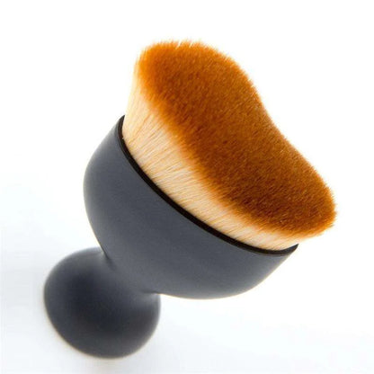 Single Wave Portable Makeup Brush O Shape Seal Stamp Foundation Powder Blush Liquid Cosmetic Make Up Brushes Wine Cup Brush 1pcs