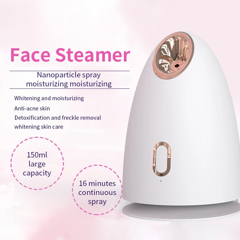 NEW 150mL Large Facial Steamer Hot Nano Spray Facial Moisturizing Skin Care Humidifier Nano Facial Spray Facial Spa Spray