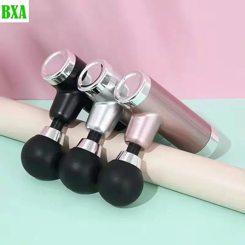 Mini Massage Gun Portable Fascia Gun Vibration  Percussion Pistol Massager for Deep Tissue Muscle Body Relaxation Fitness Device