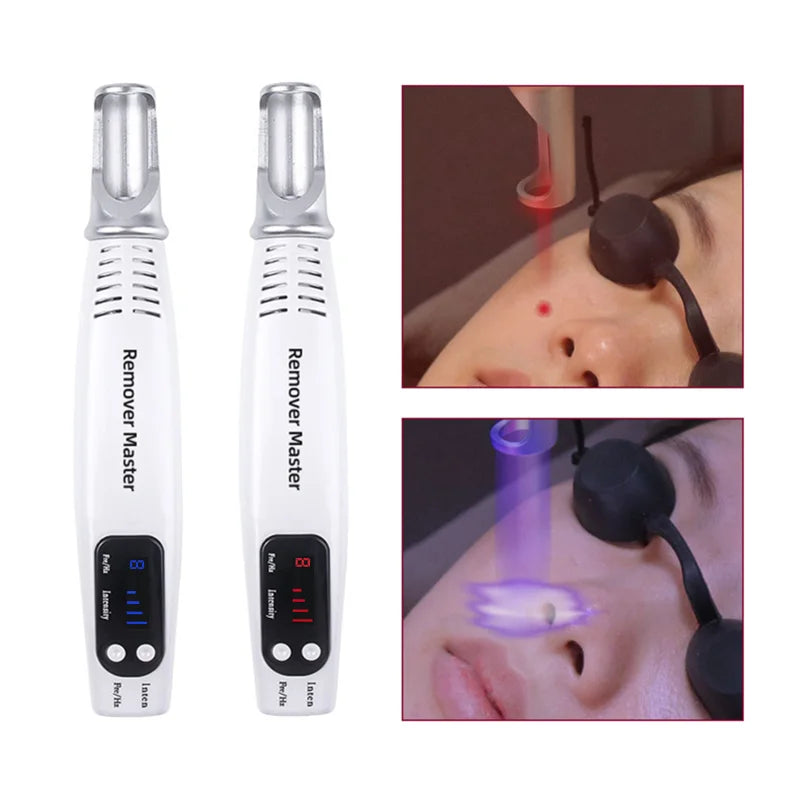 New Blue/Red Light Picosecond Laser Pen Laser Tattoo Removal Machine  Pigment Tattoo Scar Mole Freckle Removal Dark Spot Remover