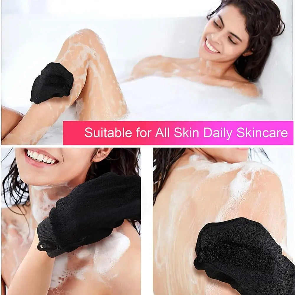 New 1PC Scrub Exfoliating Gloves Back Scrub Dead Skin Facial Massage Gloves Durable Multi Color Deep Cleansing Towels Shower