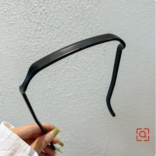 New Sunglasses Frame Shape Plastic Hairband for Women Elegant Solid Headband Fashion Decorate Hoop Girls Hair Accessories