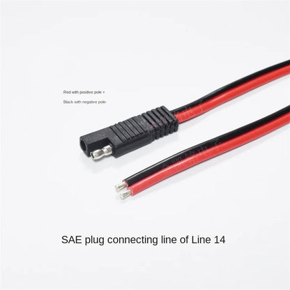 2.5mm²/14AWG Solar Panel Extension Cable - Photovoltaic Connector Wire - 30cm Length - SAE Plug Power Line