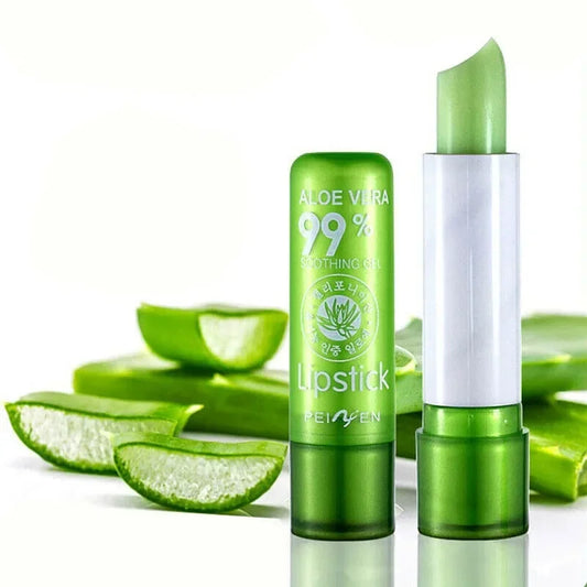 3.5g Moisture Lip Balm Long-Lasting Natural Aloe Vera Lipstick Color Mood Changing Long Lasting Moisturizing Lipstick Anti Aging