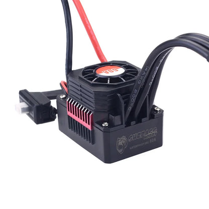 SURPASS HOBBY 60A ESC Waterproof Electric Speed Controller for 1/10 1/12 RC Car 3660 Brushless Motor