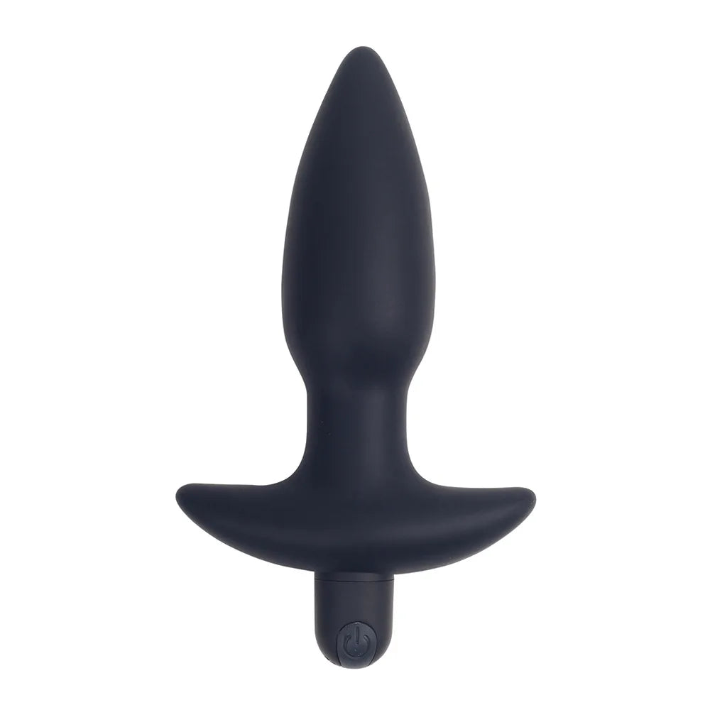 10-Thrusting Speeds Vibration Modes Prostate Penis Cock Lock Sperm Ring Silicone Vibrator Anal Plug Male Massager Adult Sex Toys