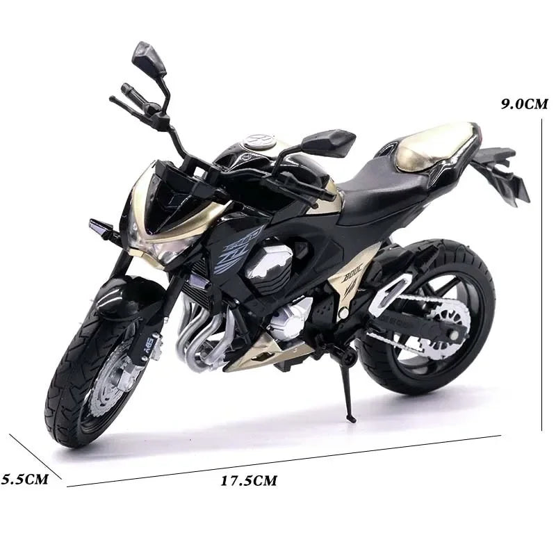 1:12 Z800 Alloy Die-Cast Motorbike Model Toy Vehicle Collection Autobike Shork-Absorber Off-Road Autocycle Toys Car