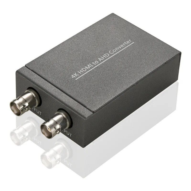 4K HDMI To AHD Converter, 1080P Coaxial Transcoding Adapter with HDMI To AHD Signal Output