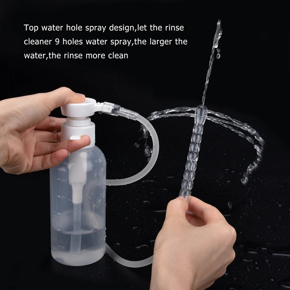 NEW 300ML Reusable Vaginal Irrigator Syringe Anal Cleaner Enema Vaginal Irrigator Set Female Vaginal Irrigator Shower Set