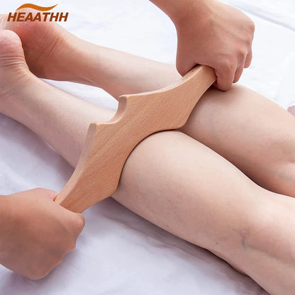 Wooden Gua Sha Scraping Board Wood Lymphatic Drainage Massager Body Sculpting Tools for Anti-Cellulite & Muscle Massage Release