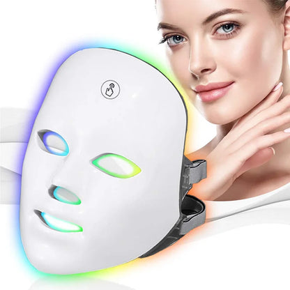 Anti-aging Skin Rejuvenation Skin Care and Beauty Device NEW 7 Color Wireless Led Mask Treatment Photon USB Charging Mask