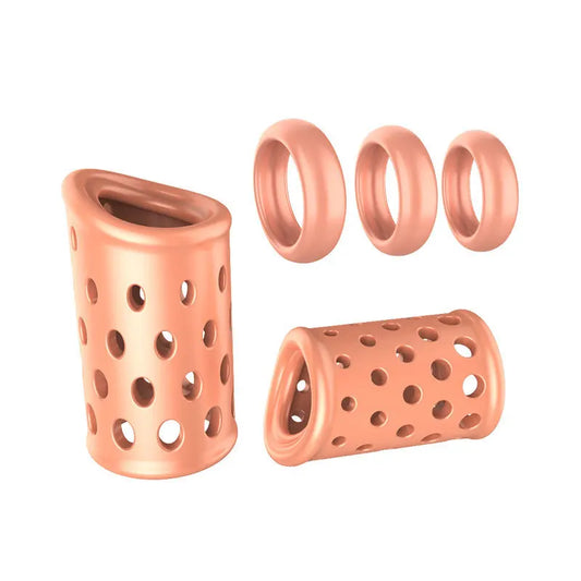 1PCS TPE 5-in-1 Cock Ring Foreskin Resistance Ring Widening Rings Delay Ejaculation Penis Rings Sex Toys for Men