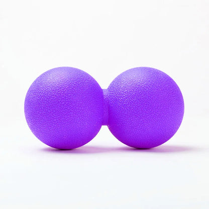 Peanut Silicone Lacrosse Myofascia Ball Peanut Massage Ball High Density Lightweight Fitness Body Fascia Relieve Pain Yoga Ball