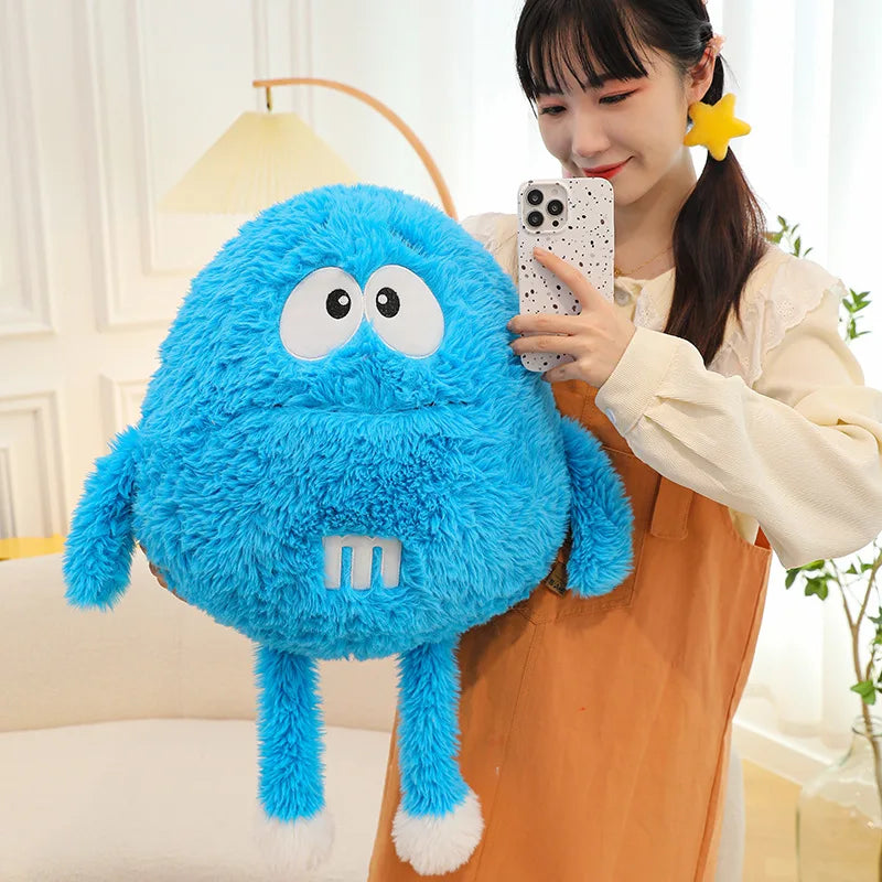 Soft M Bean Chocolate Candy Plush Toy Funny M&ms Anime Figure Doll Children's Bed Soft Sleeping Pillow Girl Cushion Gift Decor