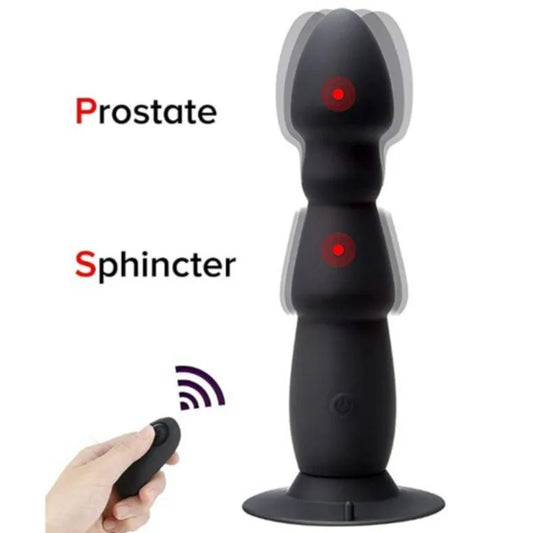 Wireless Remote 10m Distance 10 Frequency Anal Plug Dildo Vibrator Butt Plug Penis Vagina Vibrator Adult Sex Toy w/ Suction Cup