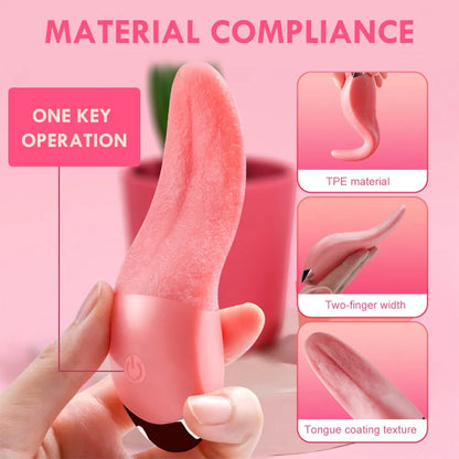 Soft Tongue Blowjob Licking Vibrator For Women G-spot Clitoral Stimulator Mini Clit Mini Sex Toys for Women Couples Product