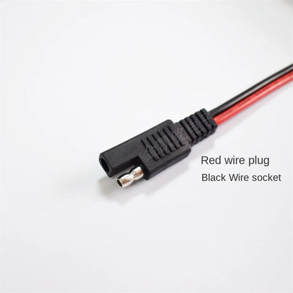 14AWG Solar PV Panel Plug Connection Cable 20A Pure Copper 2mm² SAE Male To Female Extension Wire 50cm