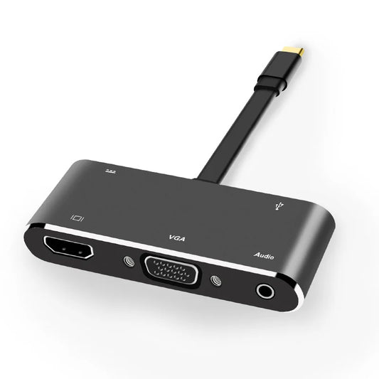 Type-C HDMI VGA 5-in-1 HD Expansion Dock - Type-C HDMI VGA Docking Station