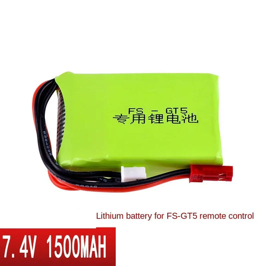 7.4V 1500mAh 2S Transmitter Lipo Battery for Flysky MC6C/MCE7 2.4G 6CH Remote Control for RC Car Boat Models Parts