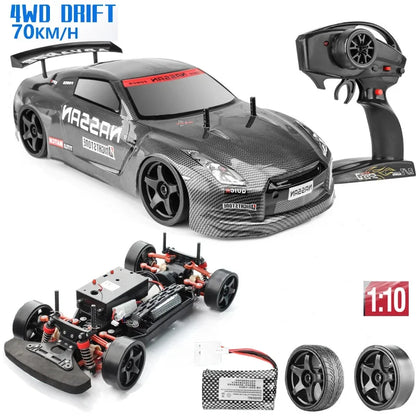 4WD 1:10 Shock Proof High-speed Vehicle 40km Drift Competition Racing Cross-country Boy Children's Remote Control Car Toy