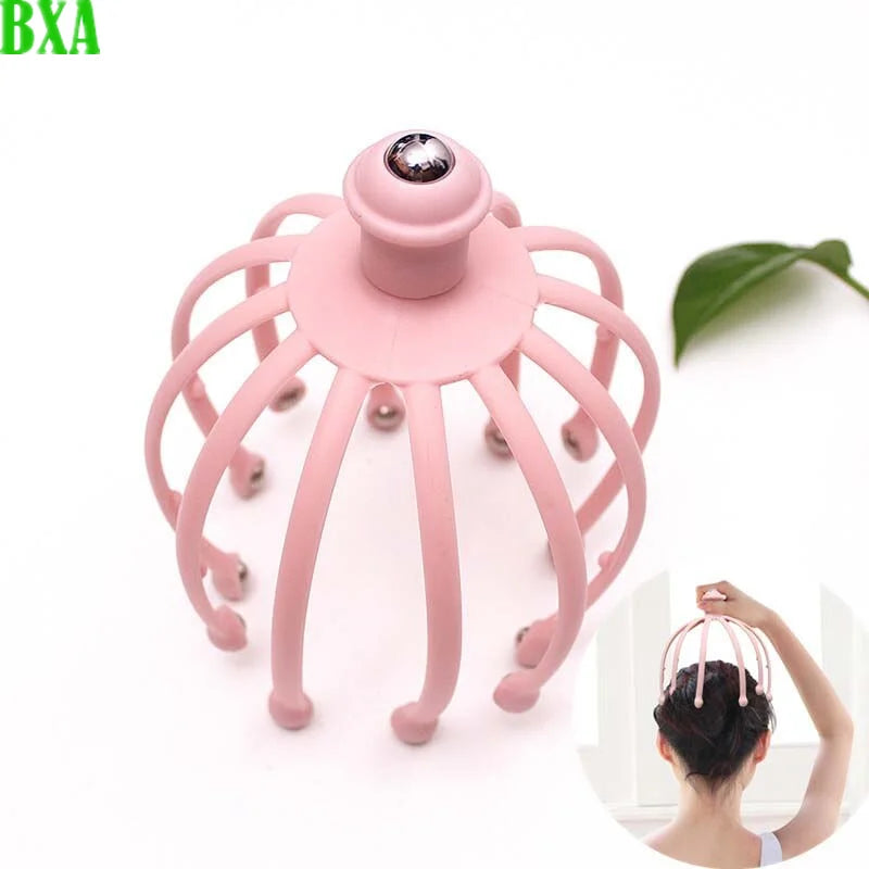 18/12 Steel Ball Claws Scalp Massager Head Scratching Head Massage Claw Soul Extractor Octopus Head Head Therapy Claw 1PC