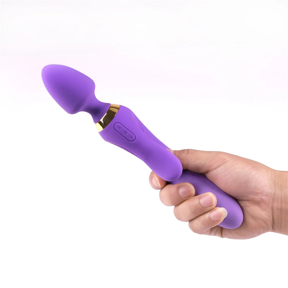 1PCS Powerful Waterproof Soft Silicone Electric Massager Dildos G-spot Clitoral Nipple Stimulator Masturbator Sex Toys for Women