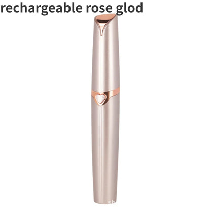 Portable Electric Eyebrow Trimmer Mini Women'S Lipstick Eyebrow Trimmer Usb Rechargeable Electric Eyebrow Trimmer