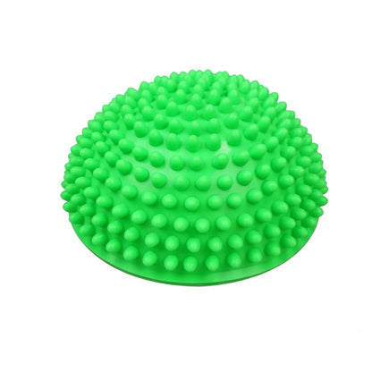 1PCS GYM Pilates Fitness Balancing Ball PVC Yoga Ball 16cm Inflatable Massage Point Half Fit Ball Balance Trainer Stabilizer