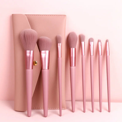 8PCS Makeup Brushes Set Professional Cosmetic Powder Eye Shadow Foundation Blush Blending Concealer Beauty Make Up Tool Brushes