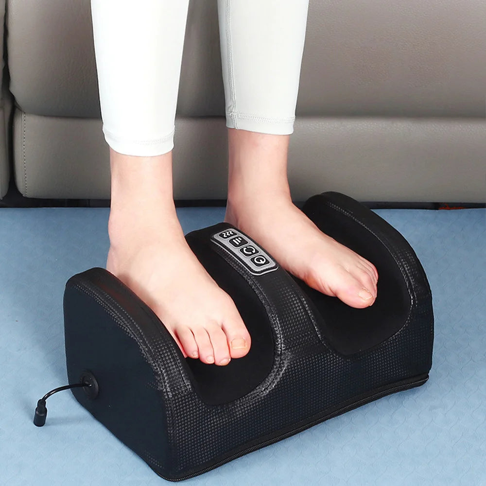 NEW Electric Foot Massage Leg Massager Shiatsu Therapy Relax Health Care Infrared Heating Heating Deep Muscle Kneading Roller